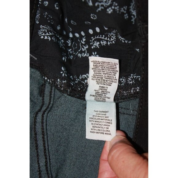 NWT Free People Womens "Worn Black" Denim Mini Skirt MSRP $68  Size 30 NEW - Picture 7 of 15